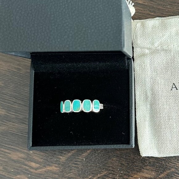 Anna Beck Turquoise Multi-Cushion Ring Silver - Picture 7 of 10